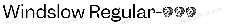 Windslow Regular字体转换
